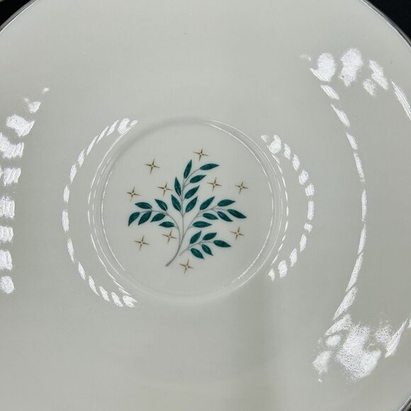 Syracuse China Lyric 5 7/8" Saucer Set of 3 Made in USA Vintage - Picture 5 of 10